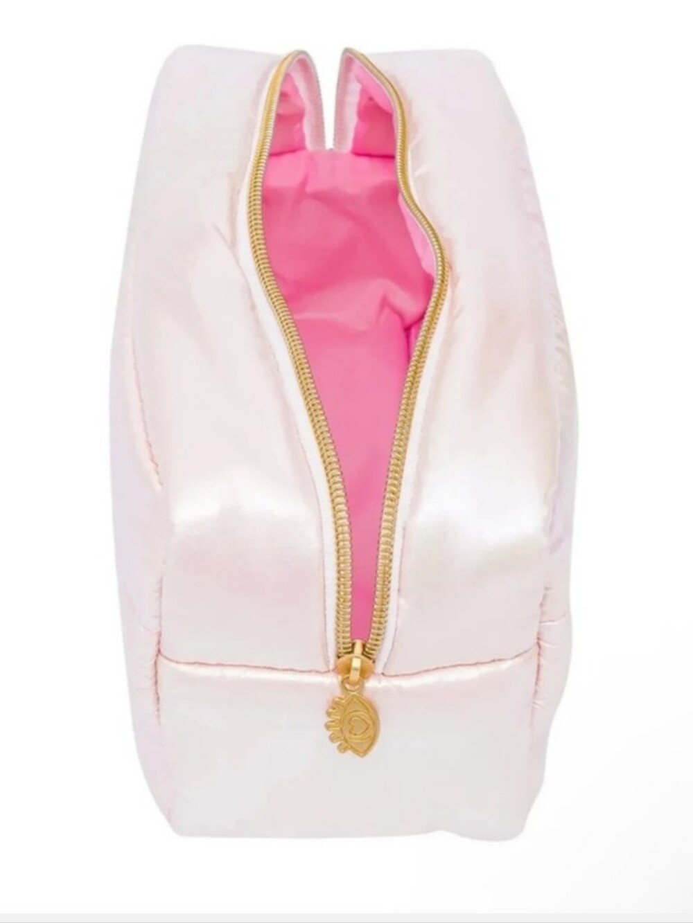 The Creme Shop X Hollywood Puffer Zip Pouch (Iridescent 🩷Pink) - Picture 4 of 6